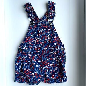 OshKosh B'gosh Blue Floral Kids Overalls